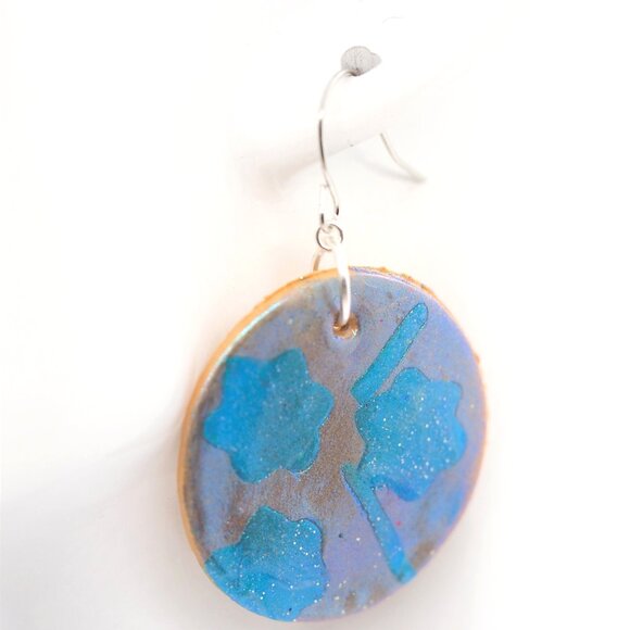 Teal Blues Earrings - Picture 2 of 5